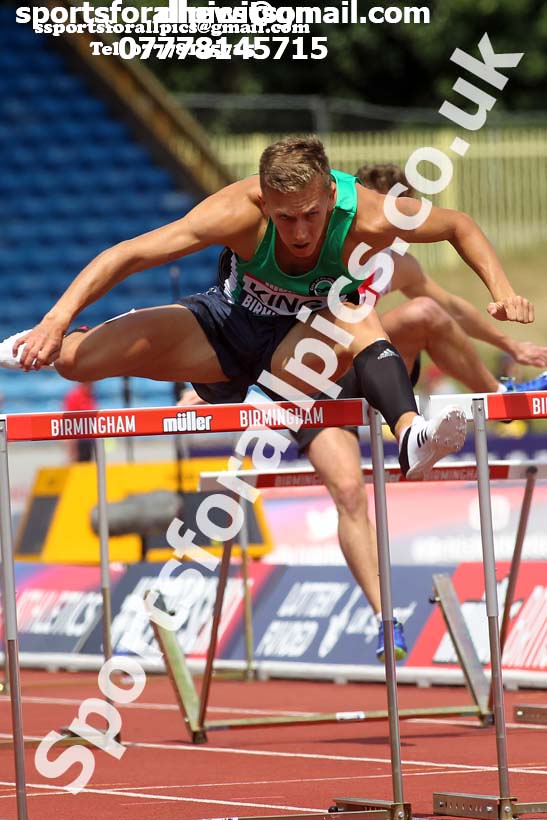 Mens 110 metres hurdles, Muller British Championships, Alexander Stadium, Birmingham. Photo: David T. Hewitson/Sports for All Pics
